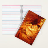 休息ライオン（Abbott Handerson Thayer著） ノートブック (内側)