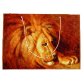 休息ライオン(Abbott Handerson Thayer著) ラージペーパーバッグ (裏面)