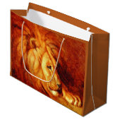 休息ライオン(Abbott Handerson Thayer著) ラージペーパーバッグ (正面アングル)