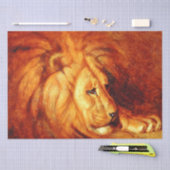 休息ライオン(Abbott Handerson Thayer著) 薄葉紙 (クラフト)