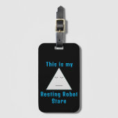 休息ロボットの凝視 – 荷札 ラゲッジタグ (正面縦)