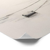 「休息中のボート」プリントポスター ポスター (角)