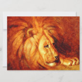 休息中のライオン カード (正面)