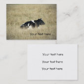 休息中の牛 – 名刺 (正面/裏面)