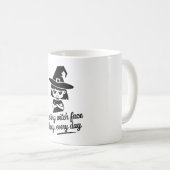 休息中の魔女顔 コーヒーマグカップ (正面右)