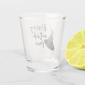 休息中の魔女顔 |ハッピーハローウィン |おもしろい引用文 | ショットグラス (裏面)