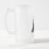 休息中の魔女顔 |ハッピーハローウィン |おもしろい引用文 | フロストグラスビールジョッキ (左)