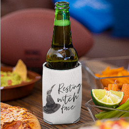 休息中の魔女顔 |ハッピーハローウィン |おもしろい引用文 | 缶クーラー