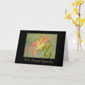 休息悔やみや弔慰 カード (黄色い花)