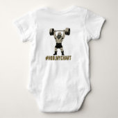 休息日ボディスーツ ベビーボディスーツ (裏面)