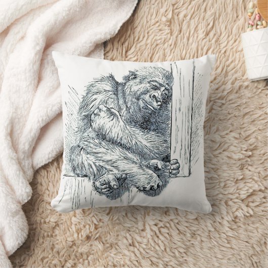 休息日 – Young Ape Gorilla クッション (ブランケット)