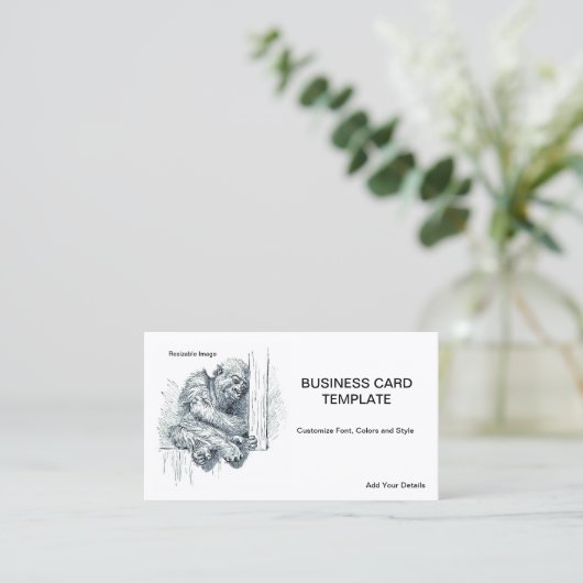 休息日 – Young Ape Gorilla 名刺 (スタンド正面)