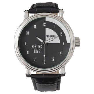 休息時間 / 勤務時間ユーモア 腕時計