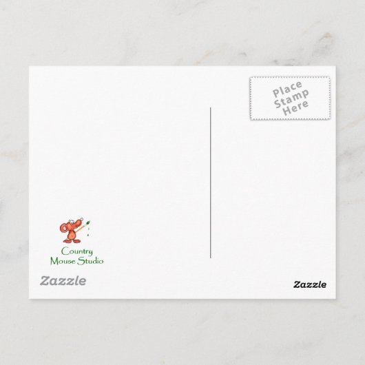 休息猫 – ペット動物の水彩画コレクション ポストカード (裏面)