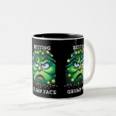 休息用グランプ顔 ツートーンマグカップ (正面右)