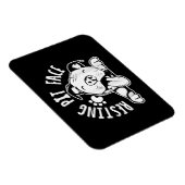 休息用ピット顔おもしろい犬ピットブルミーム衣類 マグネット (右側)