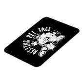 休息用ピット顔おもしろい犬ピットブルミーム衣類 マグネット (左側)