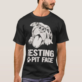 休息用ピット顔 Tシャツ