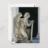 休息用フェイスレスエンジェル旧墓地はがき ポストカード (正面/裏面)