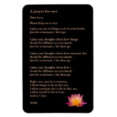 休息祈りの言葉、スピリチュアル冷蔵庫用マグネット マグネット (縦)