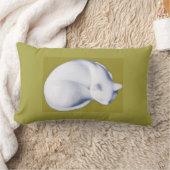 休息II腰枕の猫 ランバークッション (ブランケット)