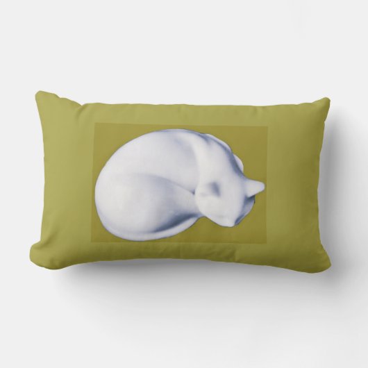 休息II腰枕の猫 ランバークッション (正面)