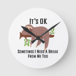 休憩が必要 ラウンド壁時計