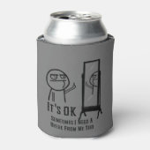 休憩が必要 缶クーラー (缶正面)