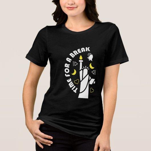 休憩しよう トライブレンドTシャツ (正面)