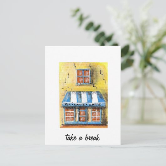 休憩する ポストカード (スタンド正面)