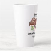 休憩の割れ目が必要である カフェラテマグ (正面)