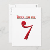 「休憩の時間」 ポストカード (正面/裏面)