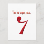 「休憩の時間」 ポストカード (正面)