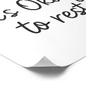 休憩は大丈夫 – 壁プリント ポスター (角)