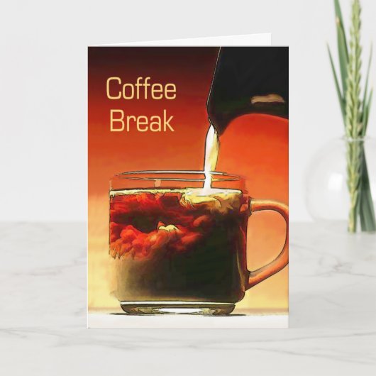 休憩へのクリームの流出 招待状 (正面)