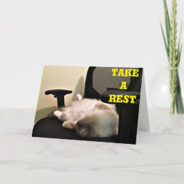 休憩を取れ、カード カード