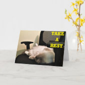 休憩を取れ、カード カード (黄色い花)