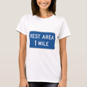 休憩エリア道路標識 Tシャツ