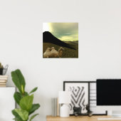 休憩キャメルポスター ポスター (ホームオフィス)