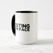 休憩ジム顔 マグカップ (正面左)