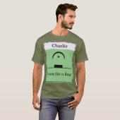 休憩パーソナライズされた休憩ミュージカルユーモア音楽グリーン Tシャツ (正面フル)