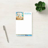 休憩ビーチ顔シュークリーム ポストイット (オフィス)