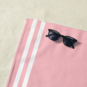 休憩ビーチ顔"唇"ピンクビーチタオル ビーチタオル (インサイチュ)