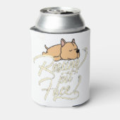 休憩ピット顔ピットブル愛好家 缶クーラー (缶裏面)