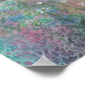 休憩中の柳の花の妖精ファンタジーアート ポスター (角)