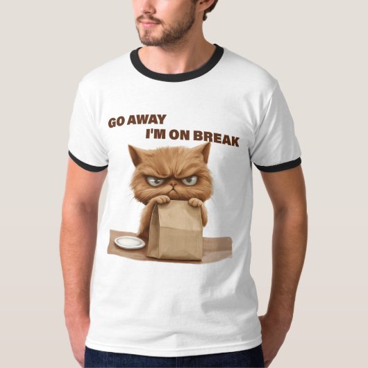 休憩中、どいてくれない? Tシャツ (正面)