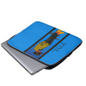 休憩中，ティール（緑がかった色），エレクトロニクスバッグ ラップトップスリーブ (正面下部)