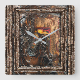 休憩所 スクエア壁時計