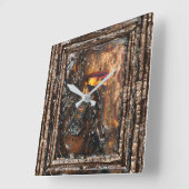 休憩所 スクエア壁時計 (傾斜)