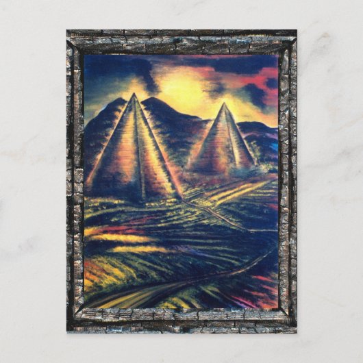 休憩所、ピラミッド ポストカード (正面)